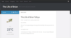 Desktop Screenshot of briantafoya.com