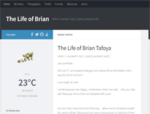 Tablet Screenshot of briantafoya.com